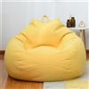 Odot Pouf Poltrona a Sacco, Poltrona Sacco, Sacchetto di Fagioli con Manico, Salotto Bean Bag, per Decorazione della Soggiorno Giardino (Senza Ripieno) (M(80x90cm),Giallo)