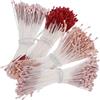 Zerodeko Pistilli per Fiori Finti Oro, 4 Bundle per Creazioni Floreali | Gesso e Corda di Cotone, Doppie Teste Piegate a Metà, Floral For DIY Project, Christmas Decor Colore Casuale