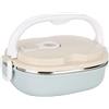 Tyenaza Scatola Termica per Il Pranzo, Contenitore Porta Pranzo Ermetico Portatile con Maniglia, Scocca in Plastica, Fodera in Acciaio Inossidabile, per Ufficio, Scuola, Picnic (Singolo Strato)