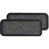 Astra Zerbino per esterni e interni - 25x60 cm Set da 2 Motivo grigio - Zerbino antiscivolo - Tappeto cattura-sporco molto resistente - Zerbino per gradini