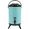 DCSYOG Dispenser per bevande calde e fredde, 10 l, in acciaio inox, per acqua calda e fredda, con coni e maniglia per caffè, acqua, succhi di frutta, thermos per caffè, bar