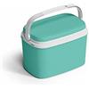 LI.GI. FRIGO PASSIVO BAULETTO TERMICO 6 LITRI TURCHESE ITALIANO PLASTICA ANTIGRAFFIO CON MANICO SPIAGGIA PESCA OUTDDOT