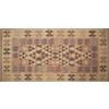 Floori Tappeto Kilim Arredo Classico Moderno Orientale Geometrico Colori Moderni Arredo Salotto Camera Passatoia Cucina Con Antiscivolo Made in Italy (Rosa Antico, 65x175 cm)