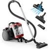 Akitas C10T Aspirapolvere Senza Sacco 850W Turbo Pet Hair per Cani e Gatti con Spazzola Rotante Tedesca Wessel Werk da 28 cm