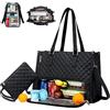 Antsparty Borsa per il pranzo da donna, 15,6 pollici, 2 in 1, con borsa per il pranzo isolata, da donna, grande borsa per il trasporto, combinazione per lavoro, campeggio, ufficio