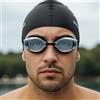 l&j Occhiali da Nuoto Ottici Performance con Diottrie Positive e Negative per Uomo e Donna - Lenti Graduate Intercambiabili - Antigraffio Antiappannamento - Silicone Morbido Alta Visibilità (-2.0)