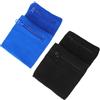 WRITWAA 4 Pezzi Fascia da Polso Sportiva in Cotone Tasca Cerniera per Monete e Chiavi, Fascia Assorbente per Running e Hiking, Protegge Piccoli Oggetti