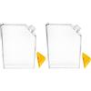 PLAFOPE Borraccia Piatta da Viaggio in Plastica 450ml 2 Pezzi Resistente a Rotture a Perdite per Attività all Aperto e Sport Riutilizzabile