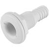 Alomejor Raccordo per Aeratore Passascafo per Barche in Nylon da 1 Pollice, Uscita per Tubo della Pompa di Sentina Bianca, Flangia Modellata Stabilizzata Ai Raggi UV, 61x93 Mm, per Barca, Yacht,