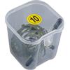 Tufgo Mangiatoia a gabbia in metallo, 10 g, design a filo rotondo, per pesca alla carpa e al barbiere, con forte connessione girevole, verde