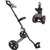 CRUISER GOLF Cruiser CR-Micro, carrello compatto e leggero con 2 ruote, per trasporto di sacche da golf