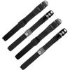 DEEPCRAFF Fibbie per Pattini 4 Pezzi Nero Pp Regolabili per Uomo Donna