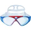 Ioggtser Occhiali da nuoto, Big Frame Occhiali da nuoto per adulti, uomini, donne, senza perdite, occhiali da piscina antiappannamento con protezione UV 180° di visione chiara (Red&Blue)