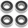Be In Your Mind 4 cuscinetti per ruota anteriore per carrello da golf, 26 x 10 x 8 mm, 6000RS, compatibili con Motocaddy S1 S3 S5