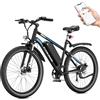 EVERCROSS EK15 Bicicletta Elettrica per Adulti, E-bike 27,5'' con Pedalata - APP, Motore 250W, Batteria 36V 13Ah, 15/20/25 km/h, Cambio a 7 Velocità, Bici Elettrica Urbane Montagna per Unisex