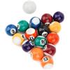 Riuulity Mini Palla da Biliardo in Resina Ecologica da 32 Mm Set Resistente Ai Graffi Liscia Bilanciata 16 Pezzi Fornitura di Giochi Sportivi Ricreativi Accessorio per Tavolo da Biliardo per Bambini