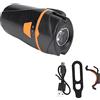 Baxnore Luce a LED Impermeabile IP65 Faro Ricaricabile USB Lampada di Coda Anteriore Posteriore Fari per Mountain Bike per Ciclismo all'aperto Materiale ABS Nero 96g