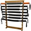 SHNBLQ Organizer per palestra, 10 Ripiani Montaggio a parete per Power Twister Bar(Yellow)