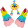 Generico Silicone Swim Fins Adult Short Swim Flippers Youth