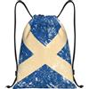 Generic Zaino con Coulisse Scotland Retro Flag Sacchetta Sportiva Resistente Sacca da Palestra Impermeabile Sportiva Zainetto per Vacanze Viaggi Scuola