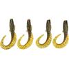 LIYJTK 4 pezzi di esca da pesca simulazione esca da pesca in PVC realistico per pesci mandarini persici d'acqua dolce (Verde)