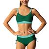 Generico Bikini Ragazza,Costume da Bagno Due Pezzi per Ragazze Bikini Colorato Top E Slip per Ragazze Adolescenti