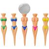 EUGENEKELLY 5 pezzi Golf Tees Divertente Donna Bikini 80 mm Divertente Golf Tees Ragazza Golf Tees Donna Golf Tees Donna Golf Tees Plastica Golf Tees per Uomini Donne Golf Training Accessori Golf Golf