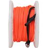 Omquot Bobina di Immersione Bobina Dito Linea Arancione 30M con Clip in Acciaio Inox per la Pesca Esplorazione Subacquea (Ruota Bianca)