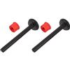 DEEPCRAFF Set Da 2 Adattatore per Kettlebell per Manubri in Plastica Nera Ergonomica Base Protettiva per Allenamento Cross Training e Riduzione Affaticamento Mano