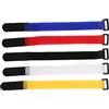Omquot Cinghia di fissaggio per pompa per bicicletta, nastro di fissaggio regolabile durevole per accessori da bicicletta, striscia in nylon da 25 cm per ruote e zaini, rosso, giallo, blu, bianco