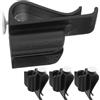 HAPINARY Clip per Mazze da Golf in ABS Nero, Leggero e Confortevole, 4 Pezzi Supporto Putter per Viaggio e Casa