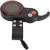 Baxnore Pannello di controllo display LCD per scooter elettrico con porta di ricarica USB Tachimetro multifunzione per scooter M4 Materiale ABS Connettore a 6 pin
