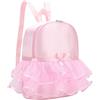 MOLUCKFU Zaino da Danza in Nylon Leggero e Resistente Grande Capacità, Borsa da Balletto Rosa per Viaggi Quotidiani e Attività Fitness