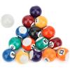 Gsycle Set di 16 mini palline da biliardo, palline da biliardo in resina da 32 mm, palline da biliardo, accessori da biliardo, giochi divertenti, accessori per giochi da tavolo, viaggi,