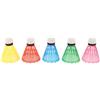 TOMETURE 6 Palline da Badminton Colorate in Schiuma, Leggere e Sicure, per Sport all Aperto e Gioco, Set da 6 Unitá per Divertimento e Pratica Colore Casuale