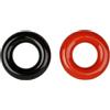 Kasteco - Anelli da golf per swing, confezione da 2, Black and Red