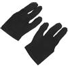 ULTECHNOVO 2 Pezzi Guanti da Biliardo a 3 Dita in Spandex Traspirante per Uomini e Donne, Flessibili e Comodi per Giocare a Biliardo Precisione