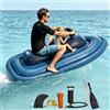 HajMyrdonyx Set Completo Di Accessori Per Barca Gonfiabile Per 2 Persone, Gioco Acquatico Gonfiabile Estivo Per Lago E Mare, Moto D'acqua Per 1-2 Persone, Immersioni, Nuoto, Kayak (Senza Propulsione)