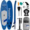 LifeGoods SUP Gonfiabile Adulti con Sedile - Stand Up Paddle - SUP Mare - Tavola Paddle Board Completa - Pagaia Regolabile - Pompa Inclusa - Max. 100KG - 300x76x15cm