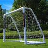 NORTHERN STONE Porta da calcio portatile in PVC per tutte le stagioni, 6 x 4 piedi, porta da calcio portatile da giardino, pali in PVC spesso 70 mm + sistema di chiusura integrato per bambini