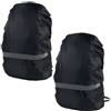 Didiseaon Copertura Zaino Antipioggia 2 Pezzi Oxford Striscia Riflettente per Campeggio e Viaggio Protezione Zaino 30-55l