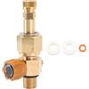 Pwshymi Valvola Pressostata Ad Alta Pressione in Ottone M18x1,5 5000psi, con Connettore Femmina Dorato da 8 Mm per Bombola Gonfiabile di CO2