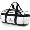 The Friendly Swede SANDHAMN - Borsone da viaggio impermeabile, 30 l, 60 l, 90 l, borsa sportiva Duffel Dry Bag con funzione zaino, Bianco, 60 l, 60L