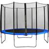 ELzEy Rete Trampolino Rotonda, 3,96 Metri 4 Gamba 8 Poli di Protezione for Accessori Esterno