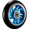 Generic Ruote for Monopattino da 100 mm con mozzo in Lega di Alluminio, boccola distanziale, Cuscinetti in PU ad Alta Elasticità, Pattini a rotelle(1pcs Light Blue)