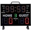 KKPLZZ Tabellone Segnapunti Elettronico per Basket, Segnapunti Digitale Alimentato a Batteria a 11 Cifre con Telecomando, Punteggio Conto Alla Rovescia per Basket, pong, Pallavolo