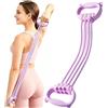 NikBerry Fasce di resistenza a 6 tubi con 8 manici, 40,8 kg, resistente, per braccia, schiena, spalle, spalle, regolabile, antiscivolo, corda elastica elastica per yoga, fitness, allenamento toracico