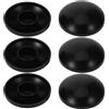 Zerodeko 6 Pezzi Tappi Copripalo Trampolino in Gomma Nero Ricambio Resistente per Rete di Sicurezza Accessori per Trampolino Uso Quotidiano
