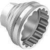 Generisch Chiave di smontaggio per movimento centrale per bicicletta, strumento di riparazione di precisione per lavori di manutenzione fluidi Centerlock Rotor, anello di sicurezza, strumento di