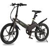 SachsenRAD E-Folding Race Bike MagPuma F11 - Bicicletta pieghevole da 20, con borsa per il trasporto, IF Design Award telaio in magnesio ultraleggero solo 19 kg, con specchietto retrovisore omologato